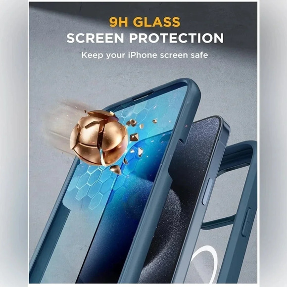 Miracase Magnetic for iPhone 15 Pro Max Case 6.7'' (Compatible with MagSafe) - Picture 4 of 10